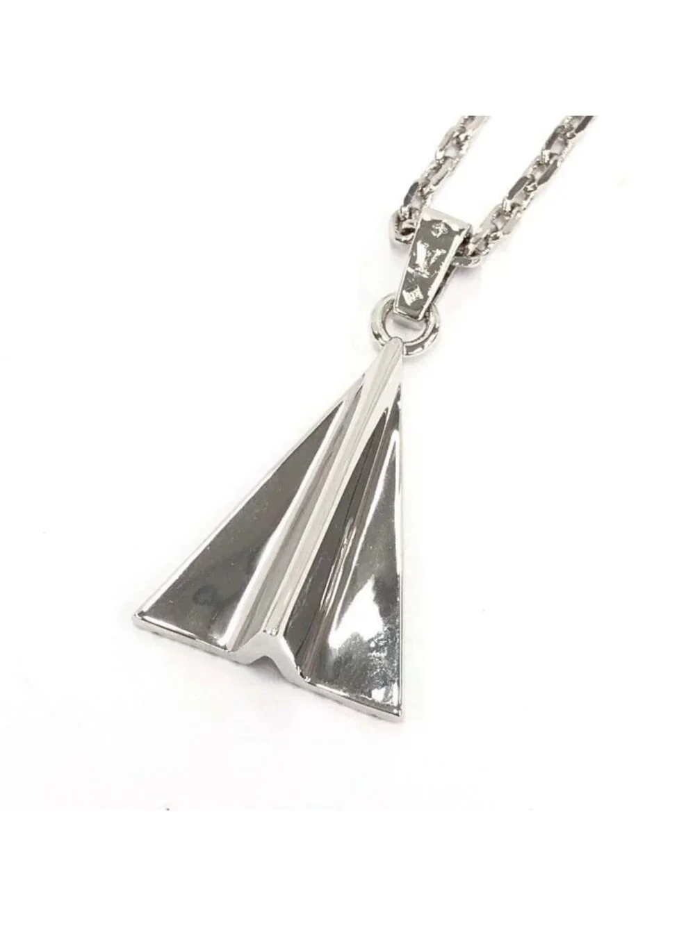 Louis Vuitton Pendant LV Pay Per Plane Silver Metal Rhinestone